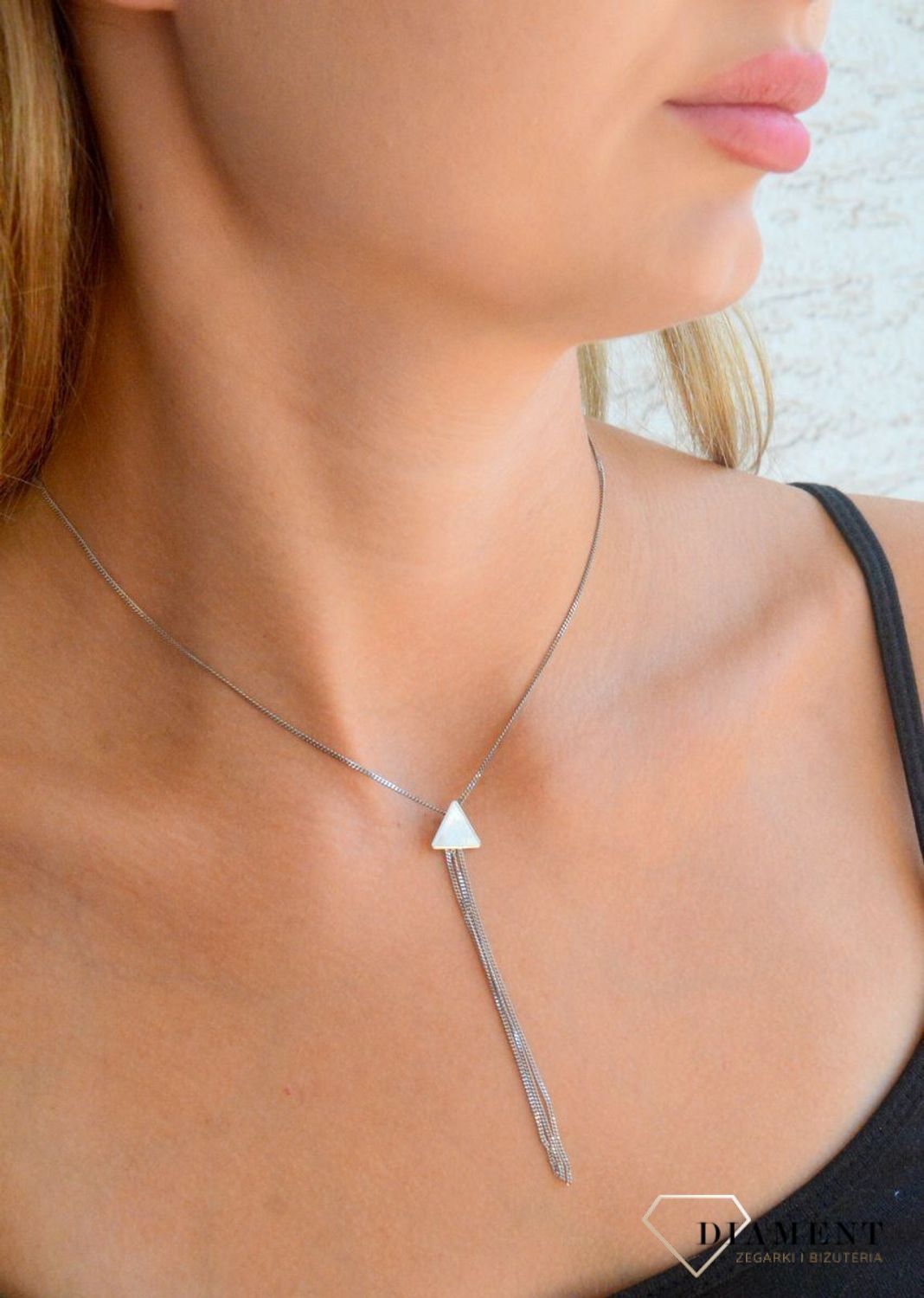 Srebrny naszyjnik celebrytka damska 925 wiszące łańcuszki S2N000000-296. Naszyjnik srebrny celebrytka. Naszyjnik damski srebrna celebrytka. Damski naszyjnik srebrny na prezent (1).jpg