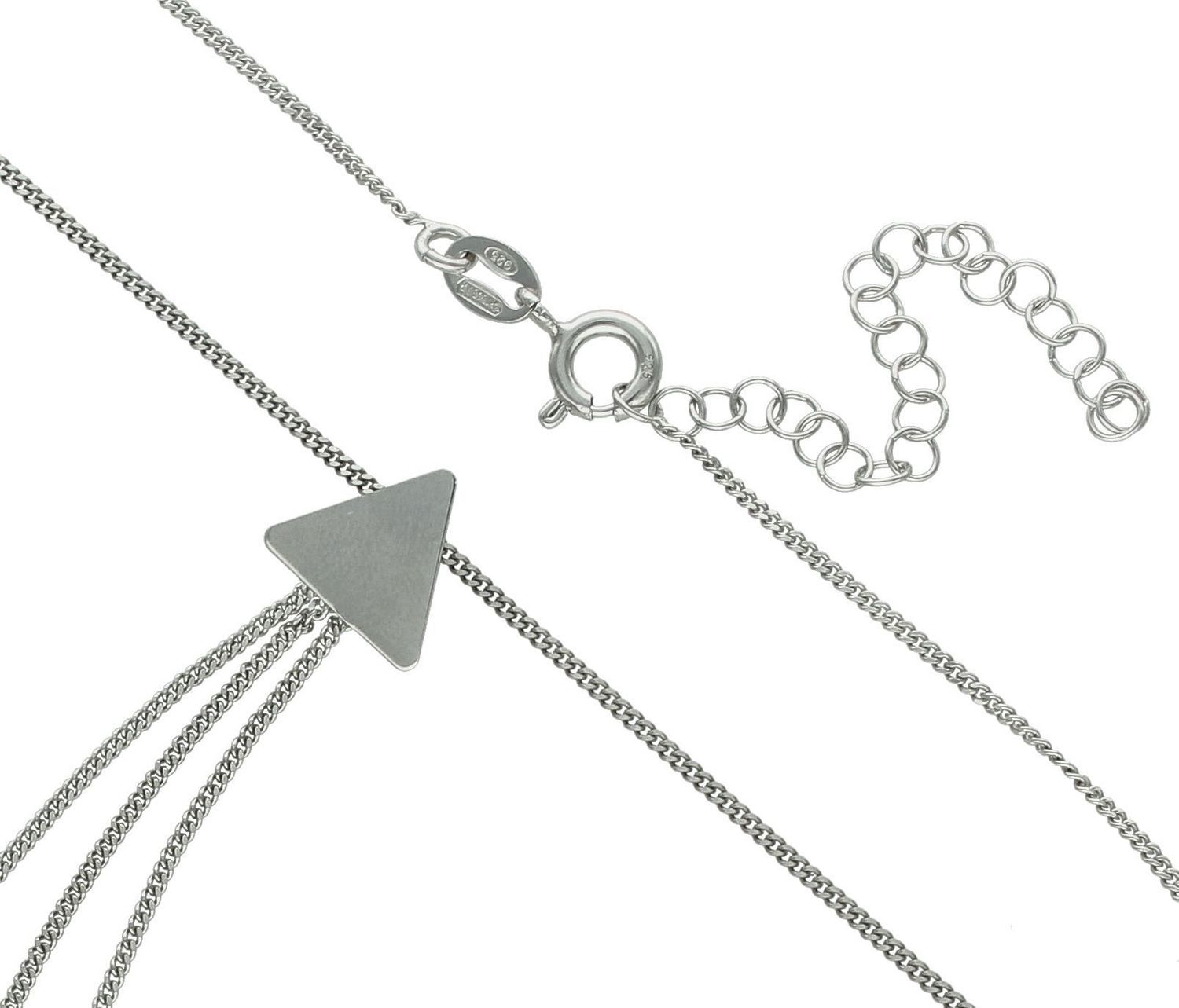 Srebrny naszyjnik celebrytka damska 925 wiszące łańcuszki S2N000000-296. Naszyjnik srebrny celebrytka. Naszyjnik damski srebrna celebrytka. Damski naszyjnik srebrny na prezent (1).jpg