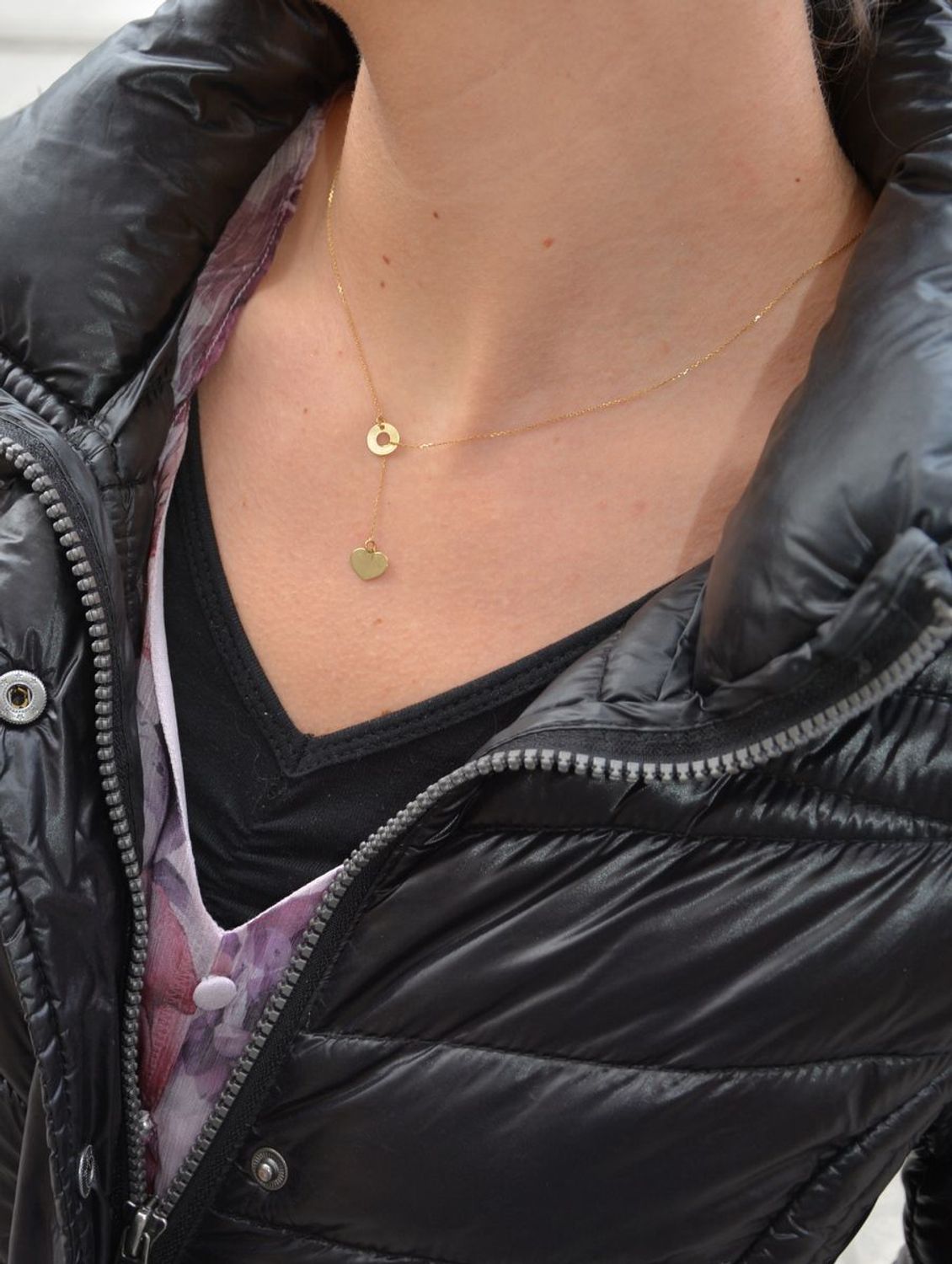 Naszyjnik celebrytka złota krawatka kółko z sercem 499.jpg