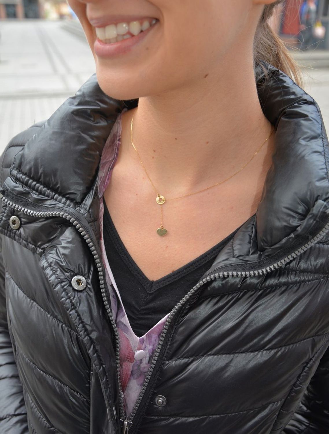 Naszyjnik celebrytka złota krawatka kółko z sercem 499.jpg