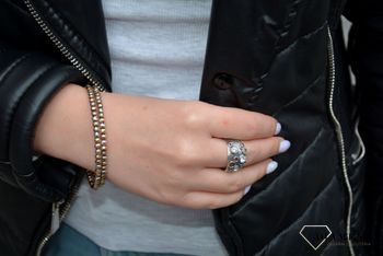 Pierścionek srebrny z cyrkoniami S2P000000-255, ciekawa i nowoczesna forma, dla odważnej kobiety, zegarki-diament (3).JPG
