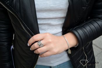 Pierścionek srebrny z cyrkoniami S2P000000-323, ciekawa i nowoczesna forma, dla odważnej kobiety, zegarki-diament (1).JPG