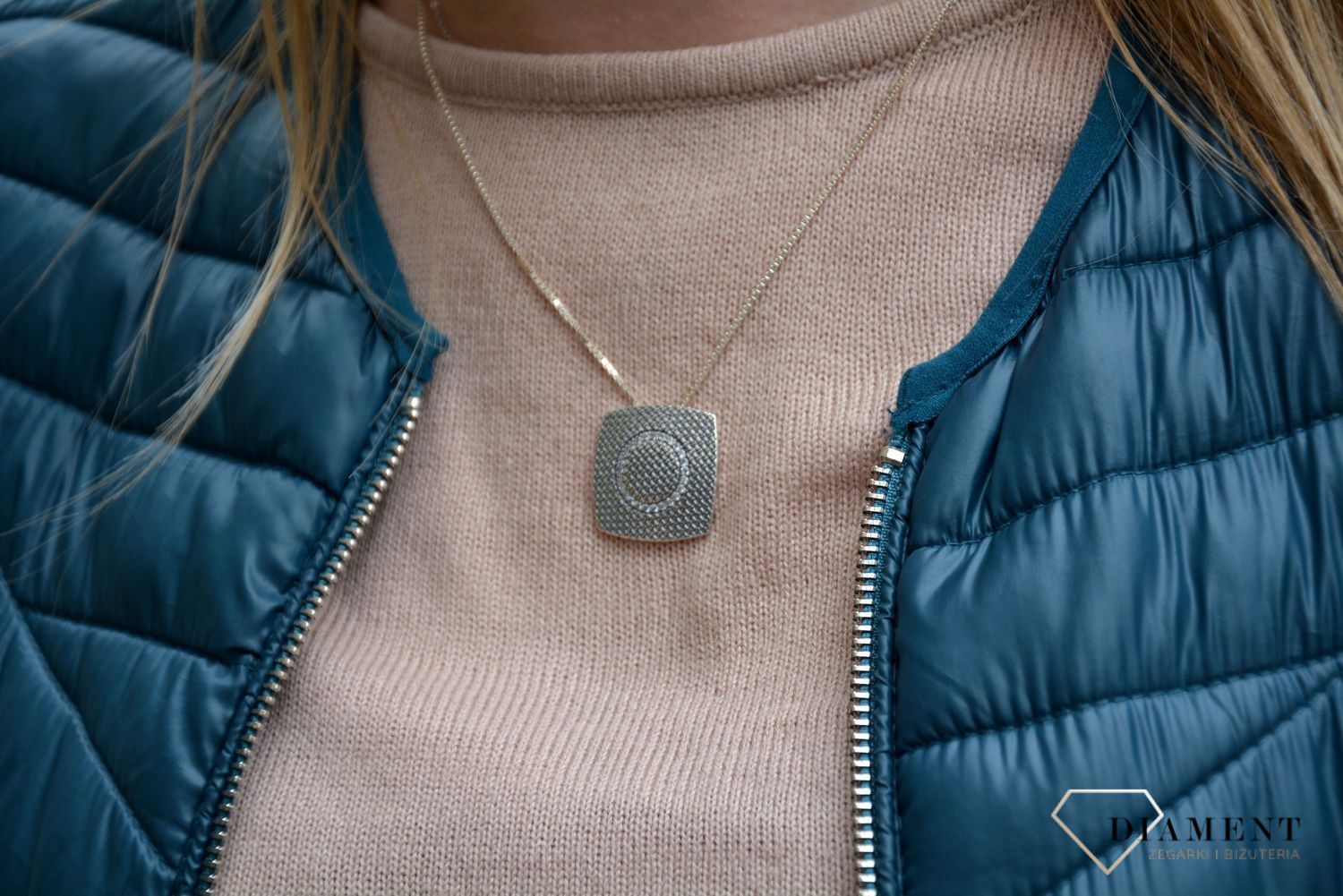 Zawieszka srebrna kwadrat damska   ✓Zawieszki srebrne ✓ Srebrne zawieszki w sklepie zegarki-diament.pl✓ Autoryzowany sklep✓ Gwarancja najniższej ceny.jpg