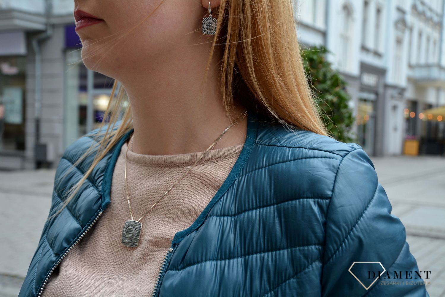 Zawieszka srebrna kwadrat damska   ✓Zawieszki srebrne ✓ Srebrne zawieszki w sklepie zegarki-diament.pl✓ Autoryzowany sklep✓ Gwarancja najniższej ceny.jpg