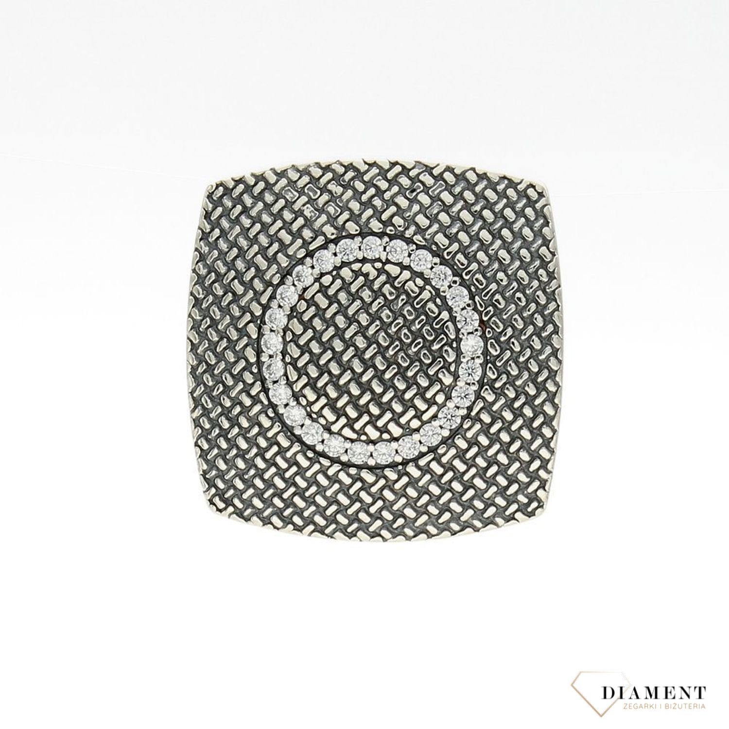 Zawieszka srebrna kwadrat damska   ✓Zawieszki srebrne ✓ Srebrne zawieszki w sklepie zegarki-diament.pl✓ Autoryzowany sklep✓ Gwarancja najniższej ceny.jpg