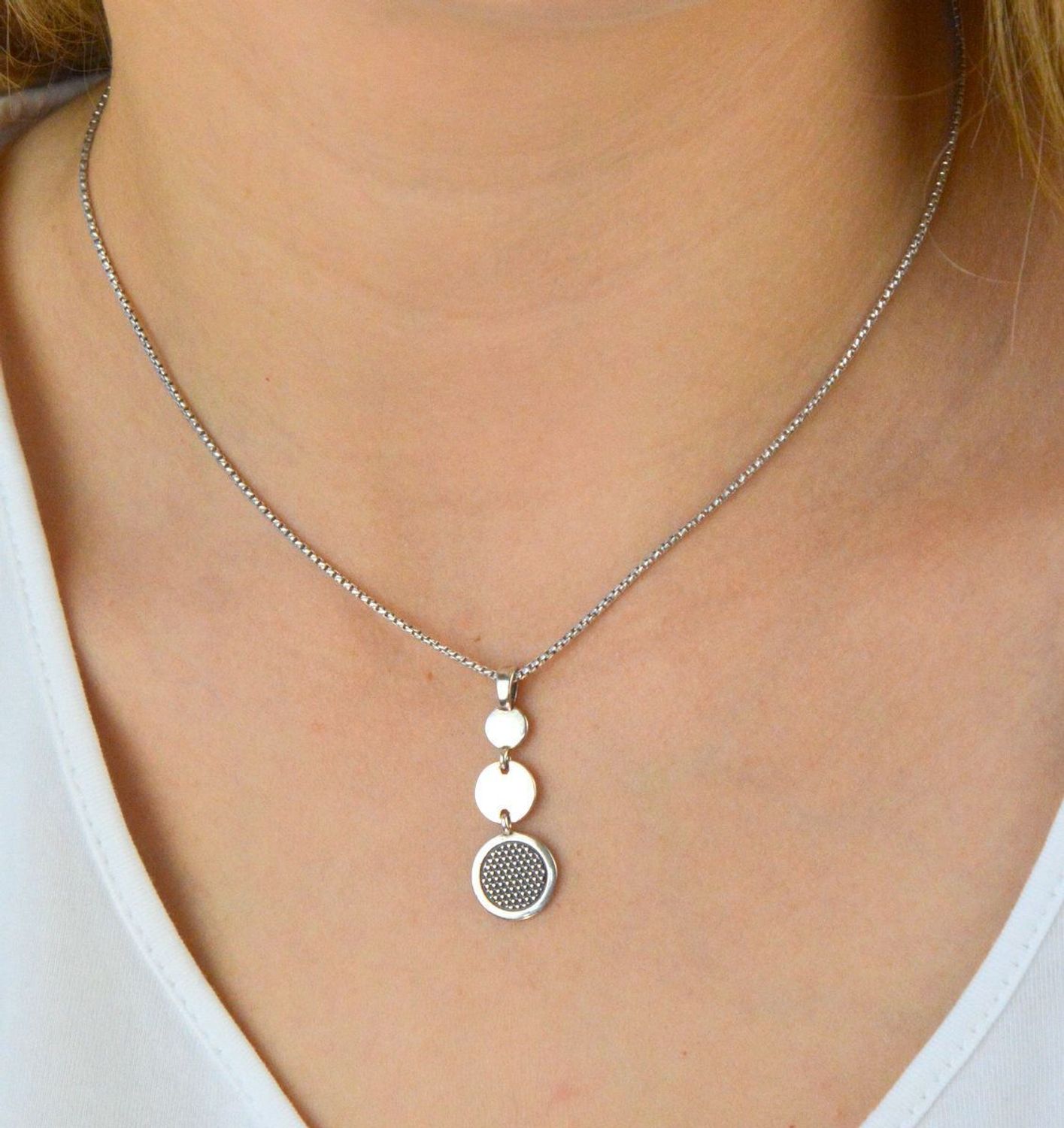 Zawieszka srebrna damska 925 kółka z oksydą S2Z000000-624.jpg