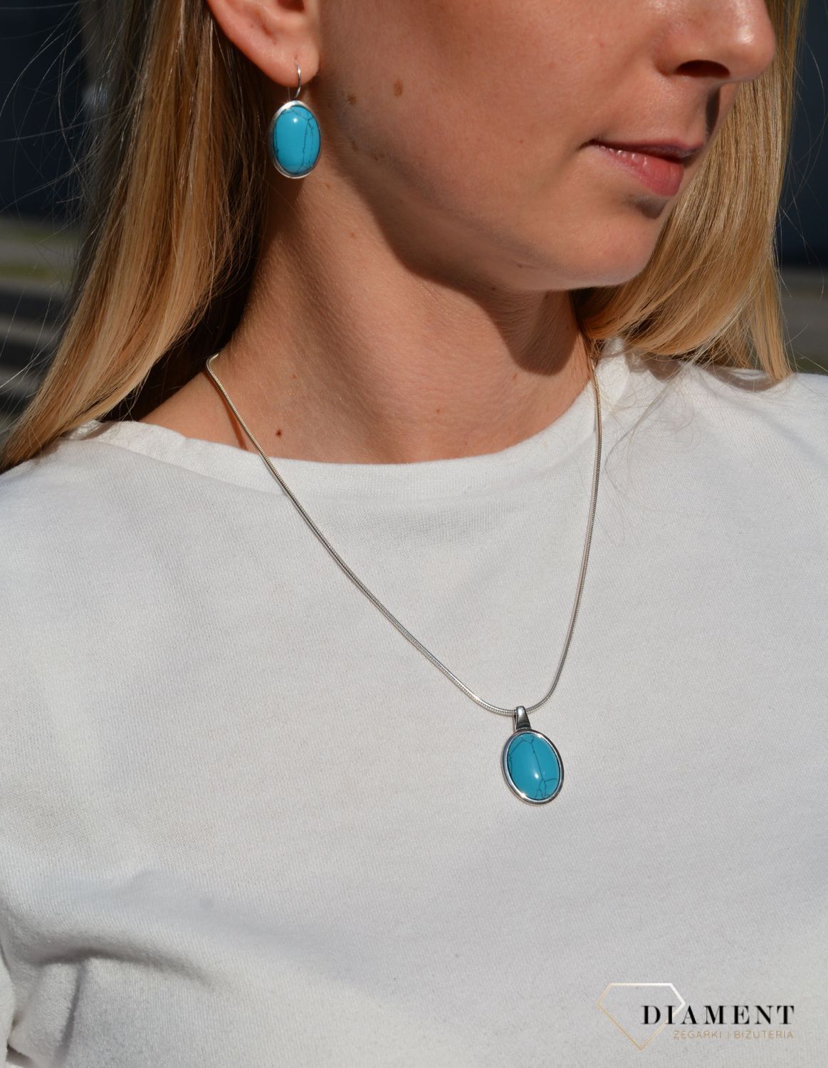 Zawieszka srebrna turkus damska   ✓Zawieszki srebrne ✓ Srebrne zawieszki w sklepie zegarki-diament.pl✓ Autoryzowany sklep✓ Gwarancja najniższej ceny.jpg