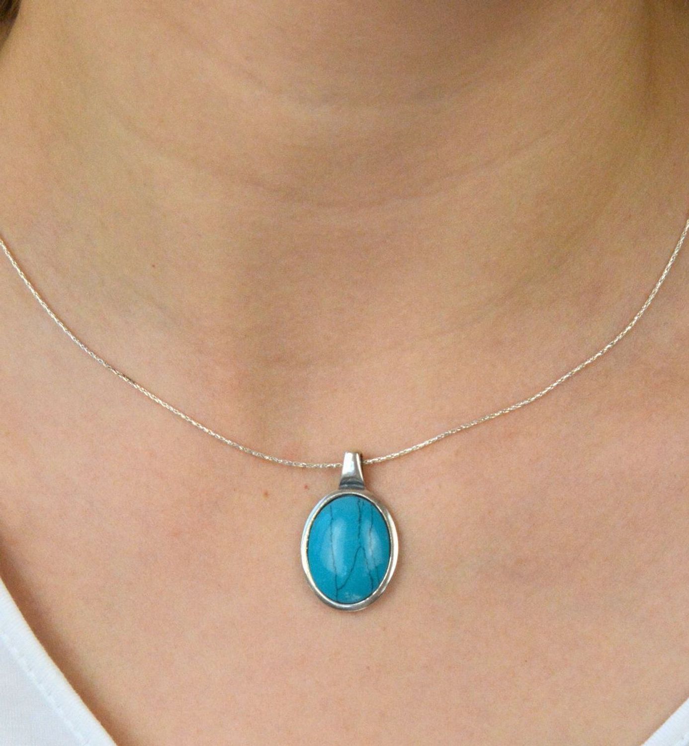 Zawieszka srebrna turkus damska   ✓Zawieszki srebrne ✓ Srebrne zawieszki w sklepie zegarki-diament.pl✓ Autoryzowany sklep✓ Gwarancja najniższej ceny.jpg