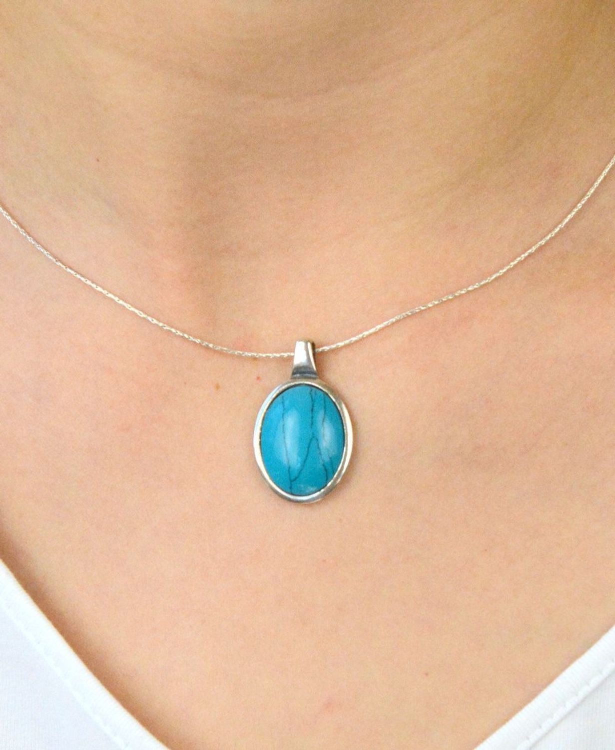 Zawieszka srebrna turkus damska   ✓Zawieszki srebrne ✓ Srebrne zawieszki w sklepie zegarki-diament.pl✓ Autoryzowany sklep✓ Gwarancja najniższej ceny.jpg