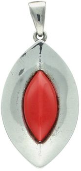 Zawieszka damska srebrna Ag 925 z syntetycznym koralem S2Z000000-718.jpg