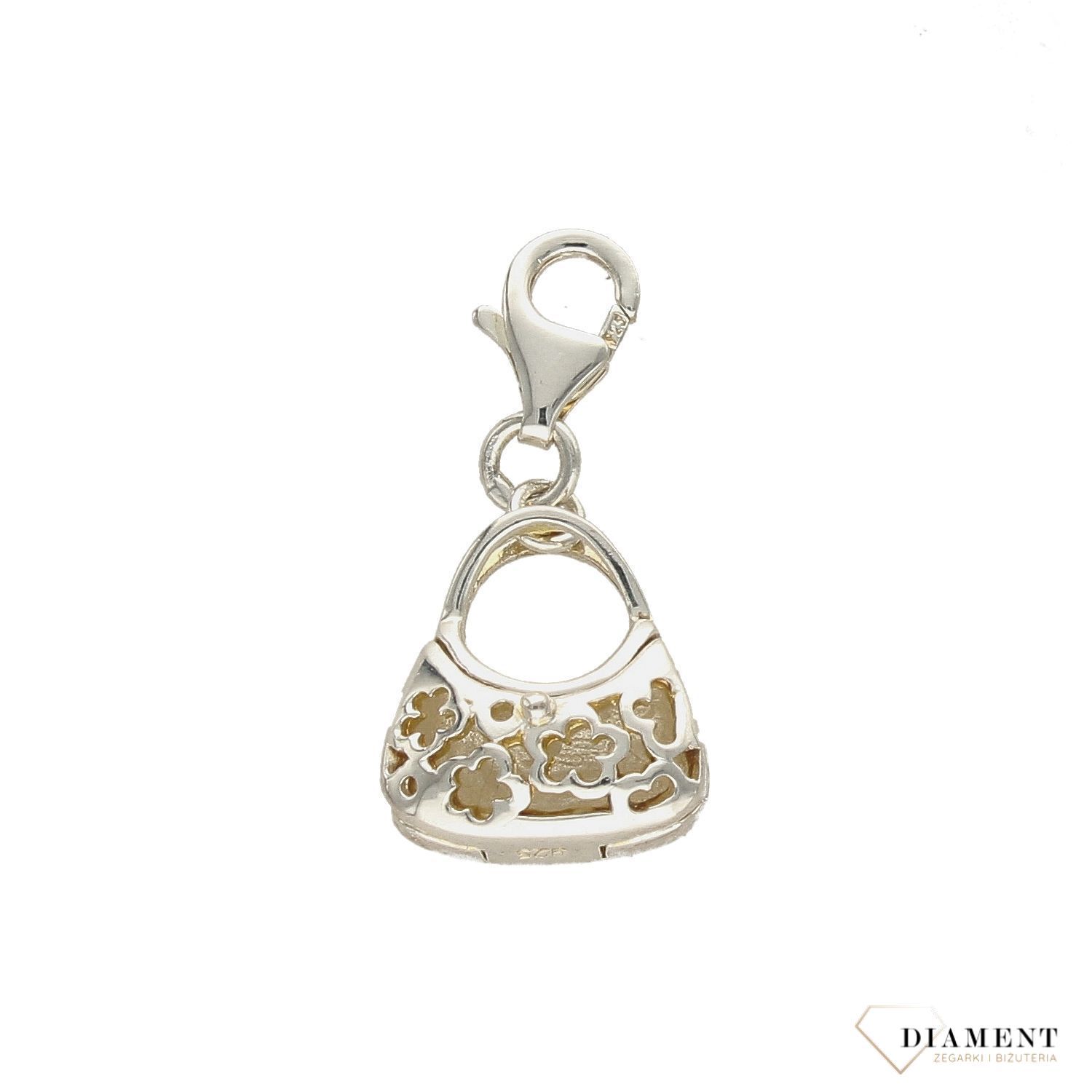 Srebrna zawieszka, charms torebka z emalią S2Z000000-768 (1).jpg