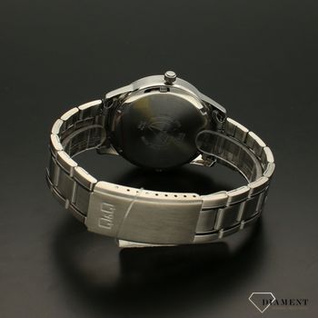 Zegarek męski na bransolecie QQ Superior S330-202 wykonany ze stali szlachetnej posiada fluoryzowane wskazówki.  (4).jpg