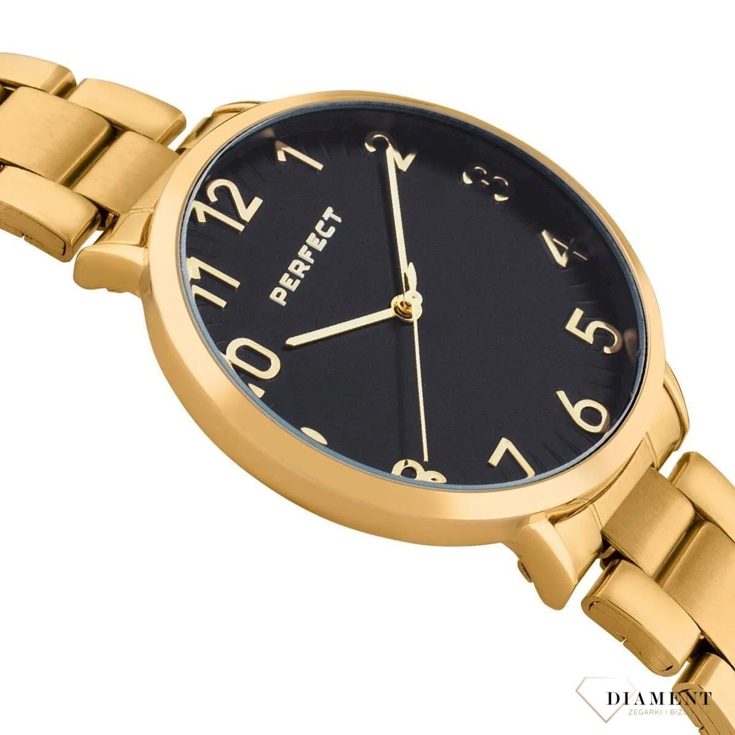 Damski zegarek Perfect złoty S342-03 wyraźne cyfry. kup Damski Zegarek Kwarcowy w Zegarki-diament.pl perfect wodoszczelność 30m = WR30 ☝ taniej - Najwięcej ofert w jednym miejscu. Grawer gratis. Modny zegarek damski.jpg