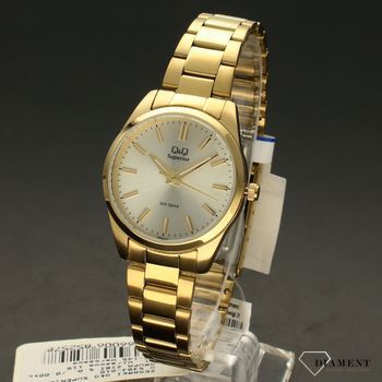 Zegarek damski na złotej bransolecie QQ Superior S393-010 (2).jpg