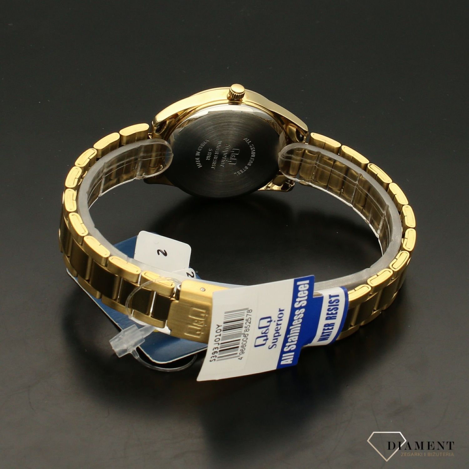 Zegarek damski na złotej bransolecie QQ Superior S393-010.jpg