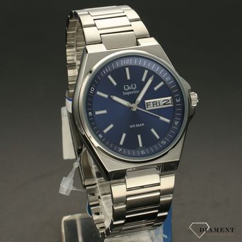 Zegarek męski stalowy na bransolecie z niebieską tarczą S396-212 QQ  (1).jpg