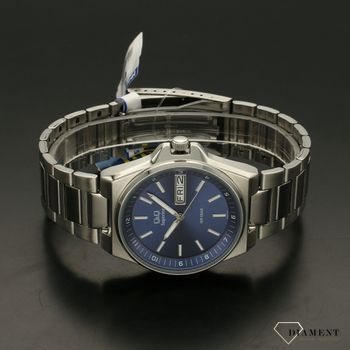 Zegarek męski stalowy na bransolecie z niebieską tarczą S396-212 QQ  (3).jpg