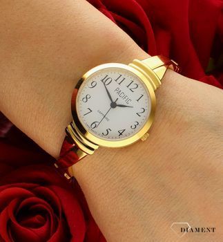 Damski zegarek Pacific Sapphire złoty biżuteryjna bransoletka S6007-03. Zegarek cały stalowy. Kup Damski Zegarek Kwarcowy w Zegarki-diament.pl Pacific wodoszczelność 50m = WR50 ☝ taniej - Najwięcej ofert w jednym miejsc7.jpg