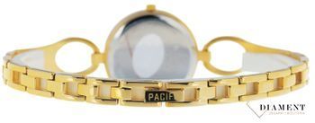 Damski zegarek Pacific Sapphire złoty biżuteryjna bransoletka S6014-04. Zegarek cały stalowy. Kup Damski Zegarek Kwarcowy w Zegarki-diament.pl Pacific wodoszczelność 50m = WR50 ☝ taniej - Najwięcej ofert w jednym miejscu2.jpg
