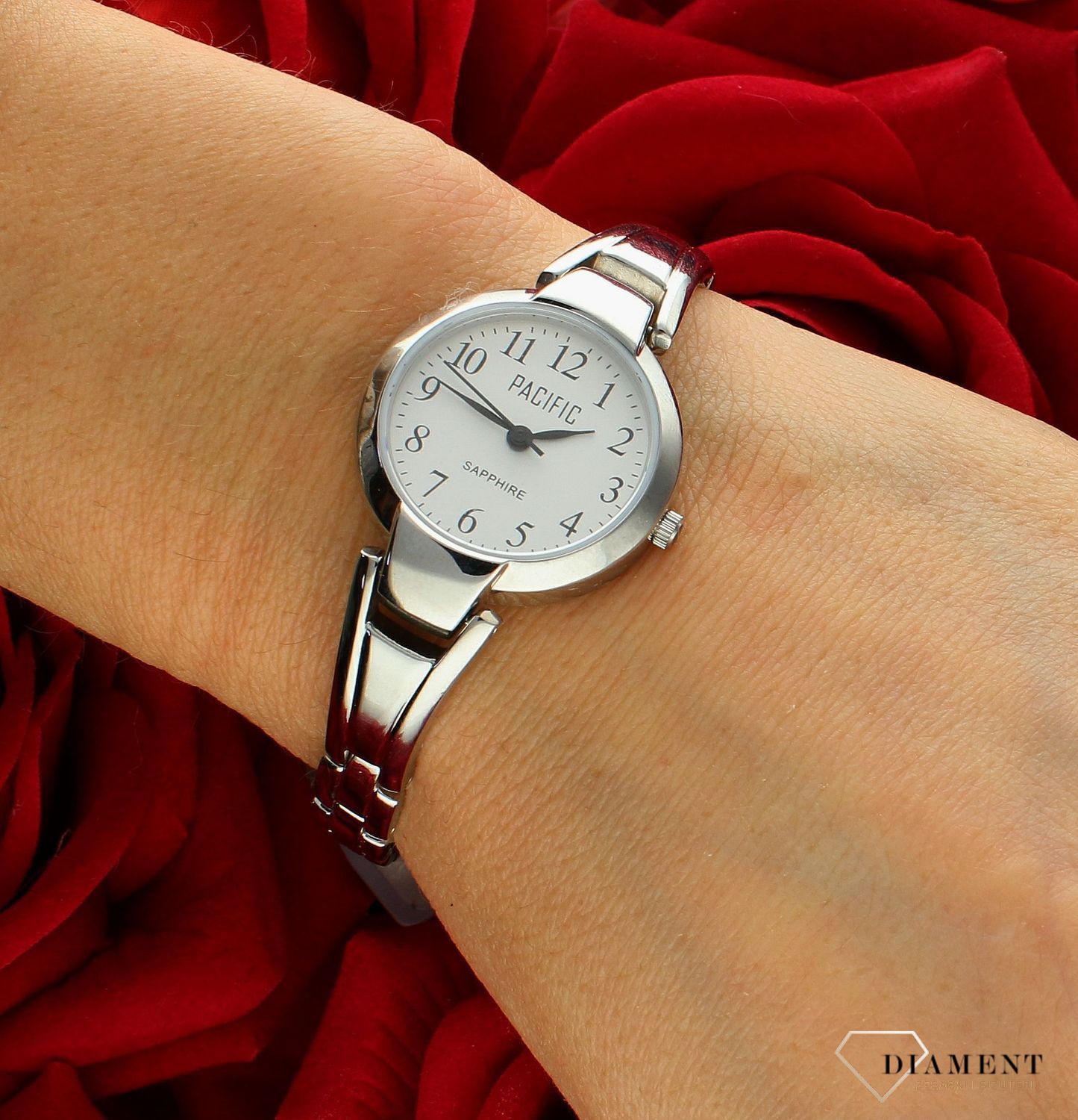 Damski zegarek Pacific Sapphire S6015-01 biżuteryjna bransoleta. Kup Damski Zegarek Kwarcowy w Zegarki-diament.pl Pacific wodoszczelność 30m = WR30 ☝ taniej - Najwięcej ofert w jednym miejscu. Grawer gratis. Szkło szafirowe4.jpg