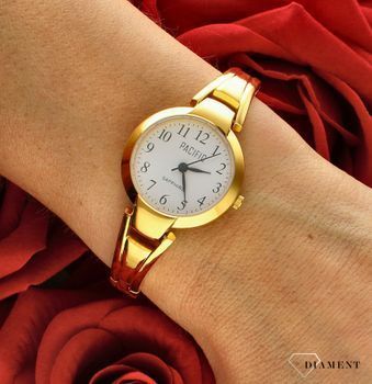 Damski zegarek Pacific Sapphire złoty biżuteryjna bransoletka S6015-03. Zegarek cały stalowy. Kup Damski Zegarek Kwarcowy w Zega.jpg