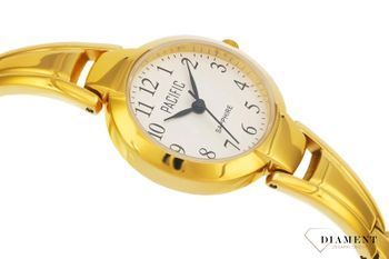 Damski zegarek Pacific Sapphire złoty biżuteryjna bransoletka S6015-03. Zegarek cały stalowy. Kup Damski Zegarek Kwarcowy w Zegarki-diament.pl Pacific wodoszczelność 50m = WR50 ☝ taniej - Najwięcej ofert w jednym miejsc.jpg