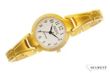 Damski zegarek Pacific Sapphire złoty biżuteryjna bransoletka S6015-03. Zegarek cały stalowy. Kup Damski Zegarek Kwarcowy w Zegarki-diament.pl Pacific wodoszczelność 50m = WR50 ☝ taniej - Najwięcej ofert w jednym miejscu1.jpg