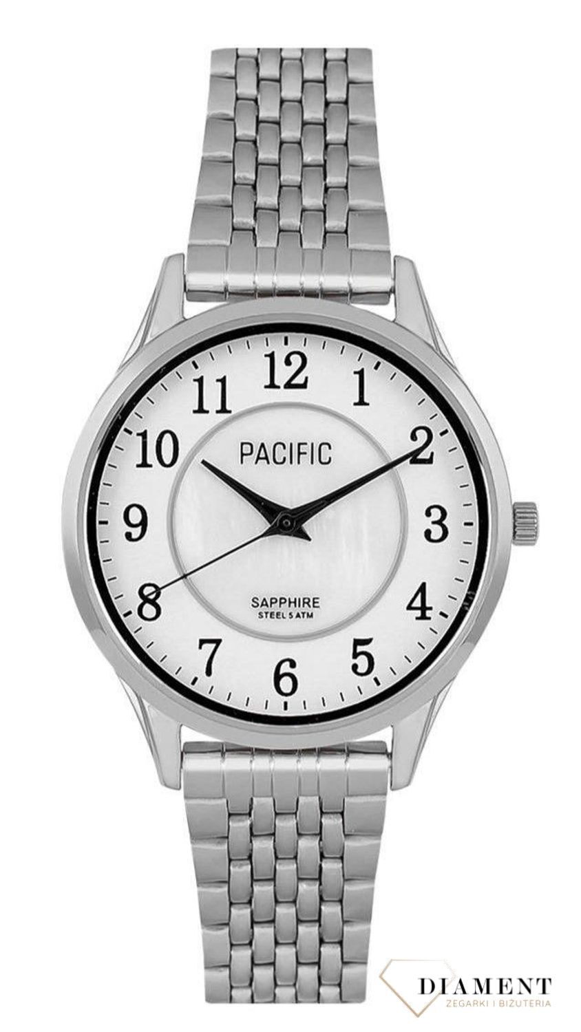 Damski zegarek Pacific Sapphire S6026-01 srebrny wyraźne cyfry. Kup Damski Zegarek Kwarcowy w Zegarki-diament.pl Pacific zegarek cały stalowy. Najwięcej ofert w jednym miejscu. Grawer gratis. Szkło szafirowe.1.jpg