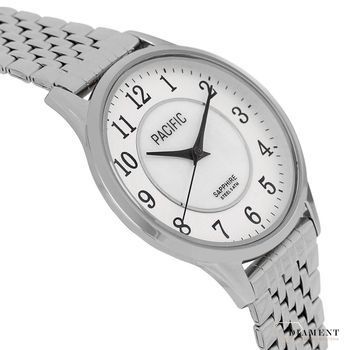 Damski zegarek Pacific Sapphire S6026-01 srebrny wyraźne cyfry. Kup Damski Zegarek Kwarcowy w Zegarki-diament.pl Pacific zegarek cały stalowy. Najwięcej ofert w jednym miejscu. Grawer gratis. Szkło szafirowe.3.jpg