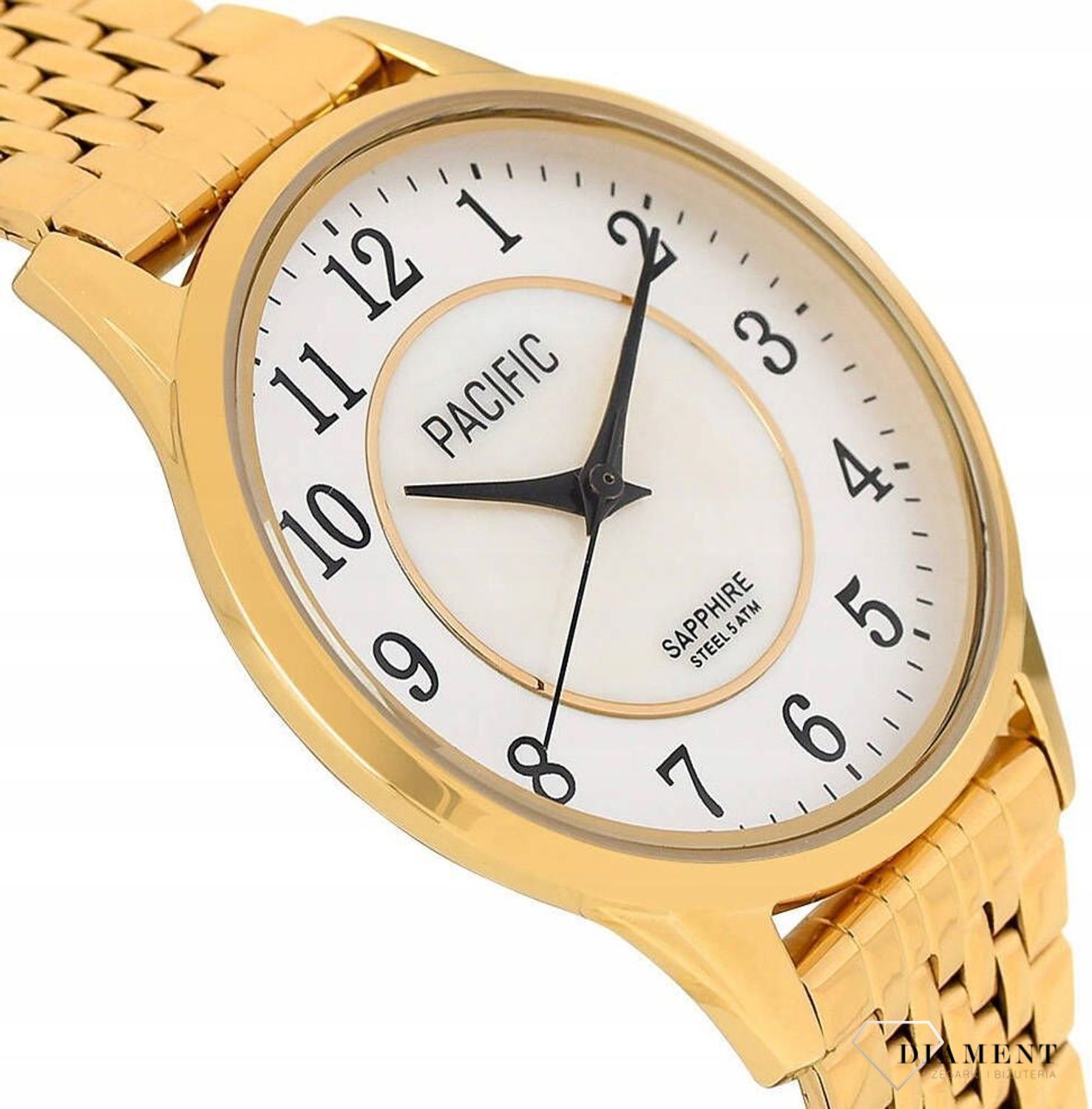 Damski zegarek Pacific Sapphire S6026-02 wyraźne cyfry. Zegarek cały stalowy. Kup Damski Zegarek Kwarcowy w Zegarki-diament.pl Pacific wodoszczelność 50m = WR50 ☝ taniej - Najwięcej ofert w jednym miejscu. Grawer gratis. Szkło szafir.jpg