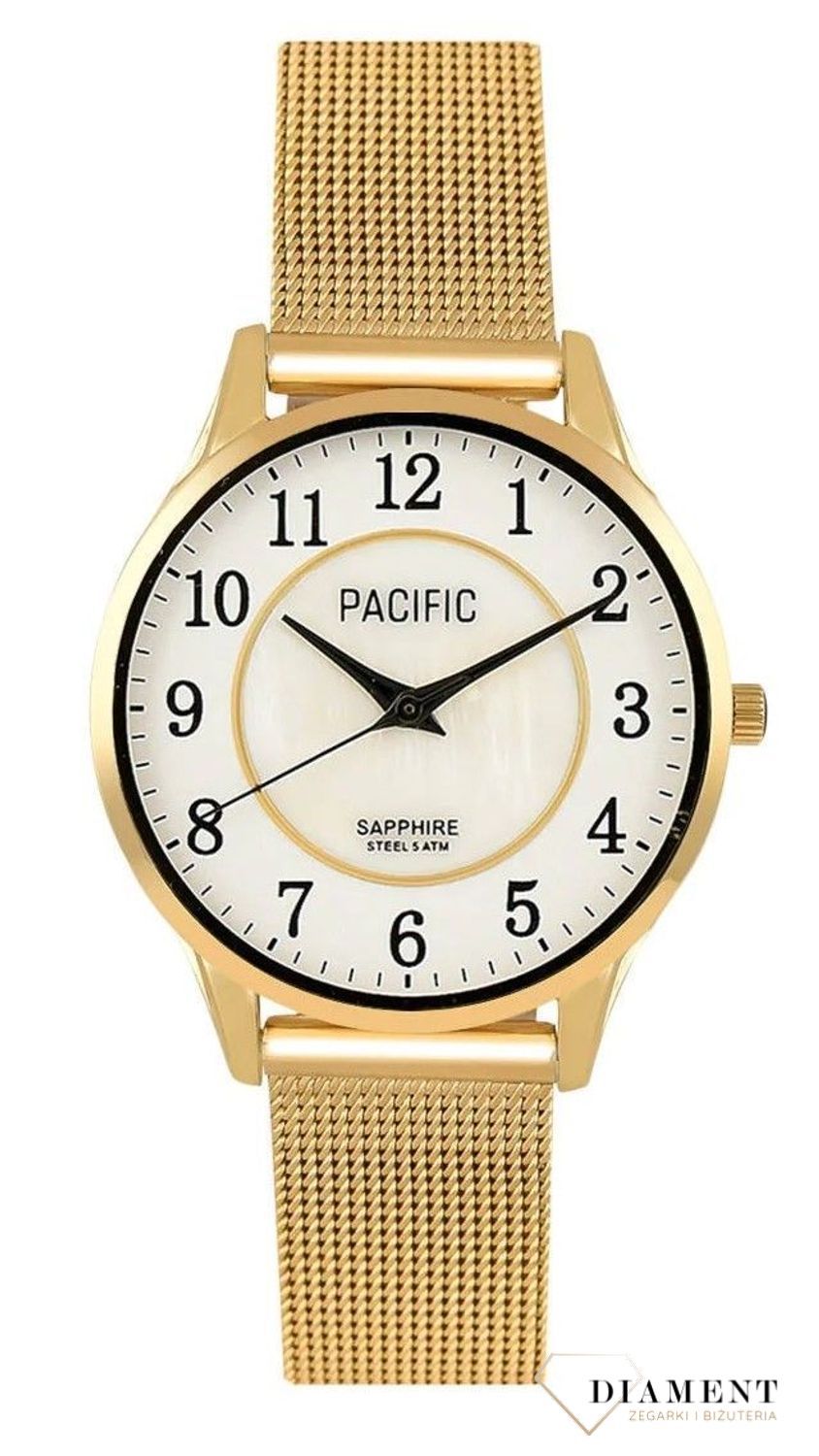 Damski zegarek Pacific Sapphire S6026-05 wyraźne cyfry. Zegarek cały stalowy. Kup Damski Zegarek Kwarcowy w Zegarki-diament.pl Pacific wodoszczelność 50m = WR50 ☝ taniej - Najwięcej ofert w jednym miejscu. Grawer gratis. Szkło sza10.jpg