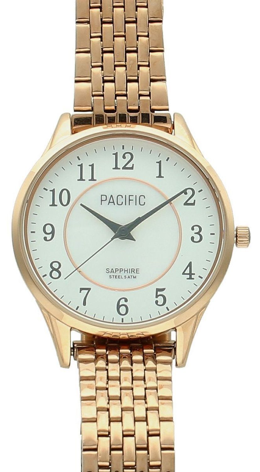 Elegancki damski zegarek Pacific S6026-05 w kolorze różowego złota. Koperta i bransoleta ze stali 316L, szkło szafirowe, wodoszczelność 50 m, japoński mechanizm kwarcowy. Idealny na co 1.jpg