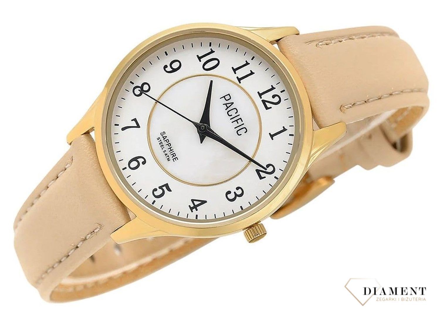 Damski zegarek Pacific Sapphire S6026-09 różowy pasek. Zegarek cały stalowy. Kup Damski Zegarek Kwarcowy w Zegarki-diament.pl Pacific wodoszczelność 50m = WR50 ☝ taniej - Najwięcej ofert w jednym miejscu. Grawer gratis.jpg