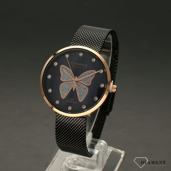 Zegarek damski na czarnej bransolecie z motylem STRAND Butterfly S700LXVBMB-DB (2).jpg