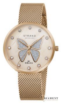 Zegarek damski STRAND Butterfly S700LXVVMV-DB. Strand Butterfly to elegancki zegarek damski z oryginalną, różową tarczą z masy perłowej, ozdobioną motywem motyla. Zegarek damski posiada indeksy w formie błyszczących5.jpg