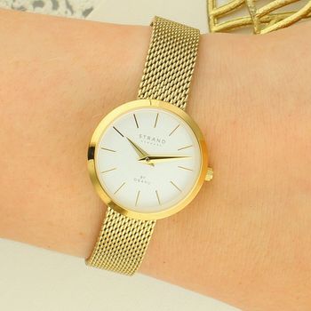 Strand S700SXGIMG – damski zegarek złoty mesh  Strand by Obaku (2).jpg
