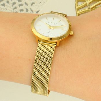Strand S700SXGIMG – damski zegarek złoty mesh  Strand by Obaku (3).jpg