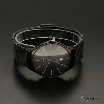 Zegarek męski Strand Caspian S701GDBBMB. Strand Caspian to elegancki zegarek męski z oryginalną, czarną tarczą.  (3).jpg