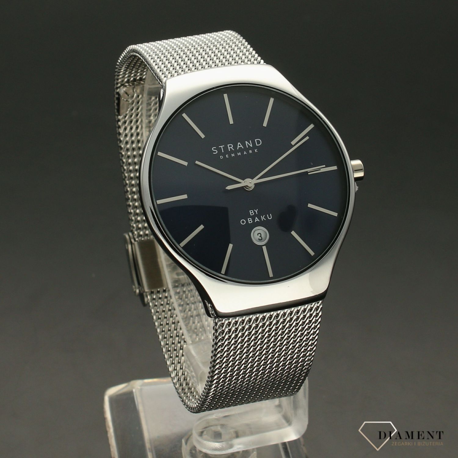 Zegarek męski Strand Caspian S701GDCLMC. Strand Caspian to elegancki zegarek męski z oryginalną, granatową tarczą. Zegarek posiada indeksy w kolorze srebra.88.jpg