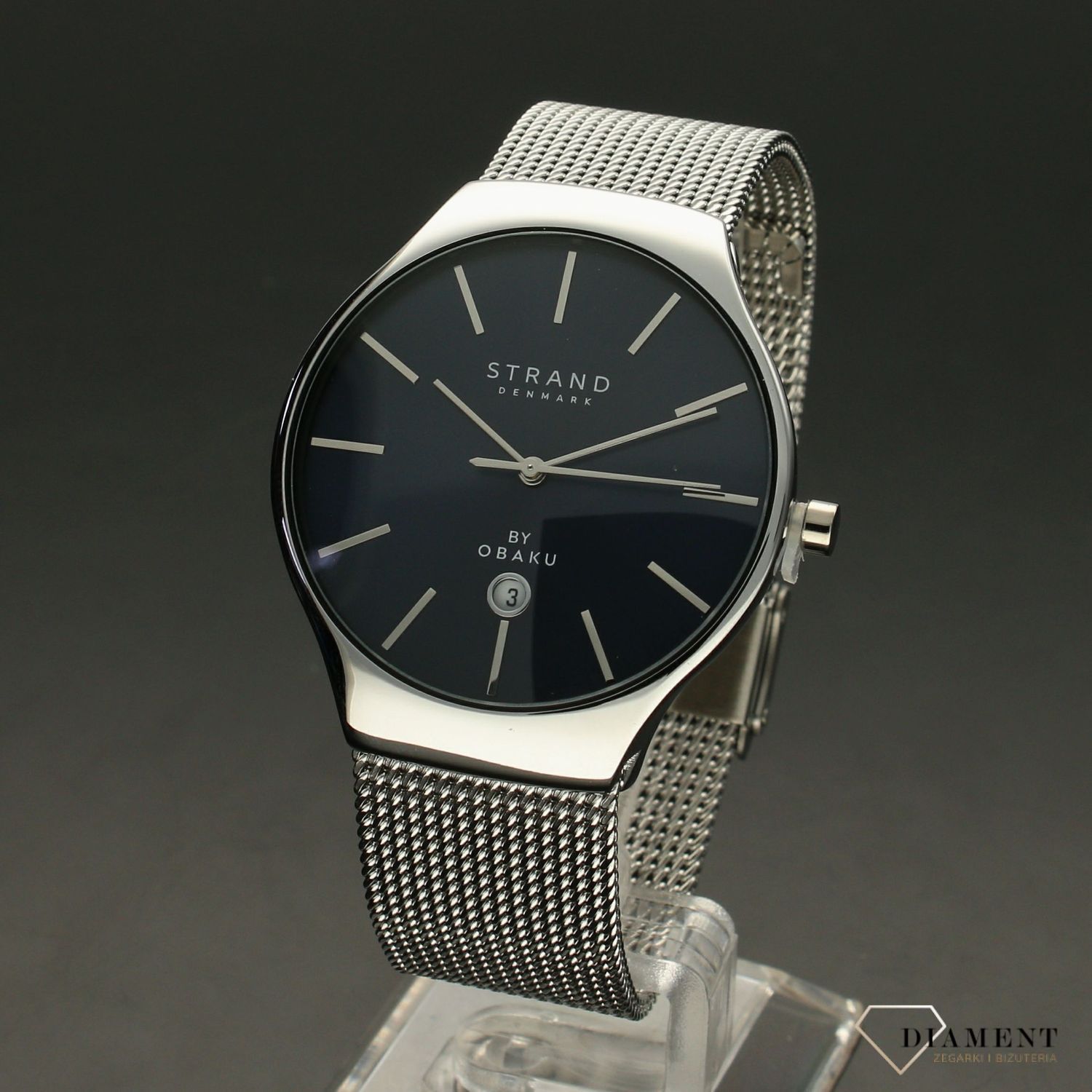 Zegarek męski Strand Caspian S701GDCLMC. Strand Caspian to elegancki zegarek męski z oryginalną, granatową tarczą. Zegarek posiada indeksy w kolorze srebra.88.jpg