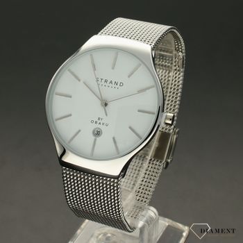 Zegarek męski Strand Caspian S701GDCWMC. Strand Caspian to elegancki zegarek męski z oryginalną, białą tarczą.  (2).jpg