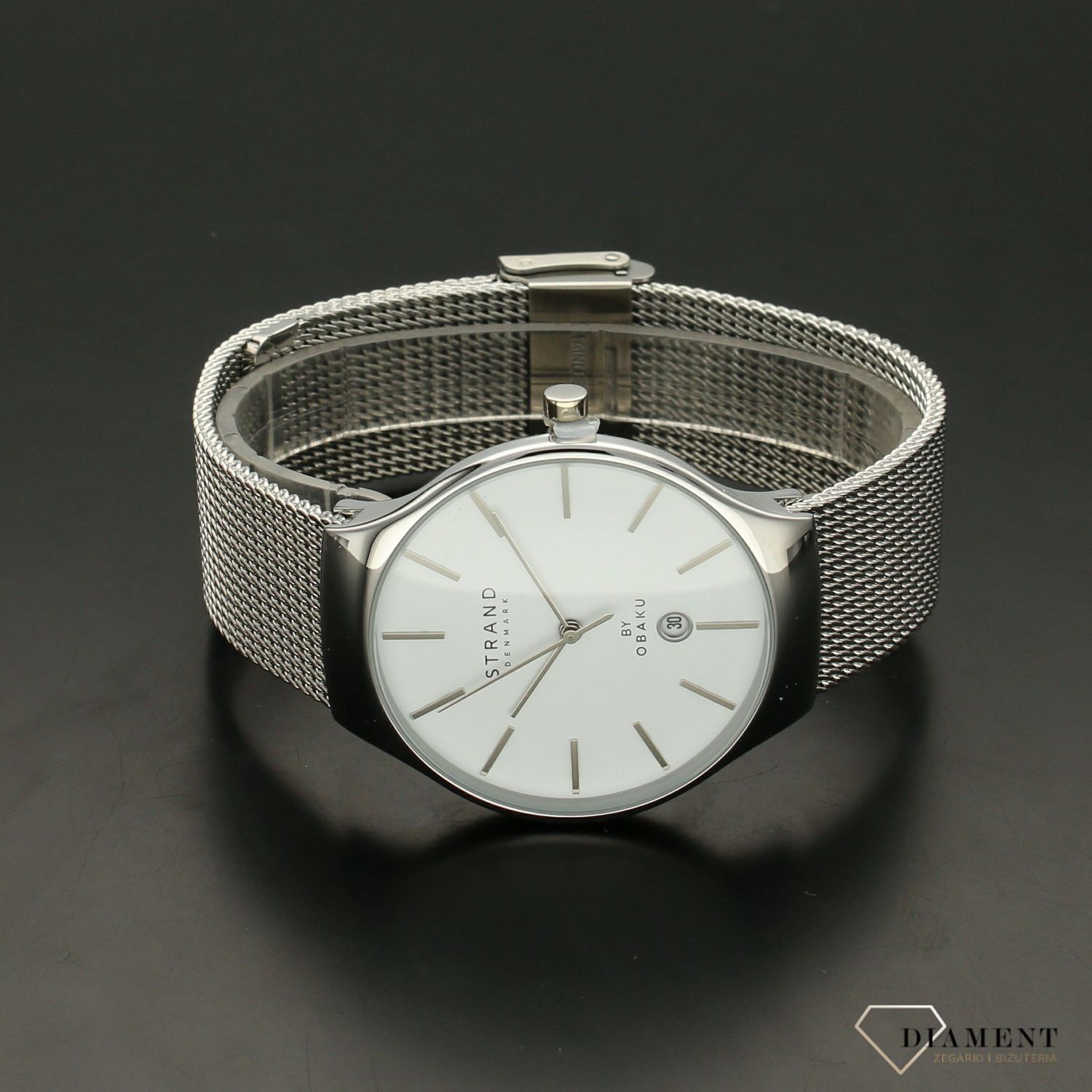 Zegarek męski Strand Caspian S701GDCWMC. Strand Caspian to elegancki zegarek męski z oryginalną, białą tarczą. Zegarek posiada indeksy w kolorze srebra.88.jpg