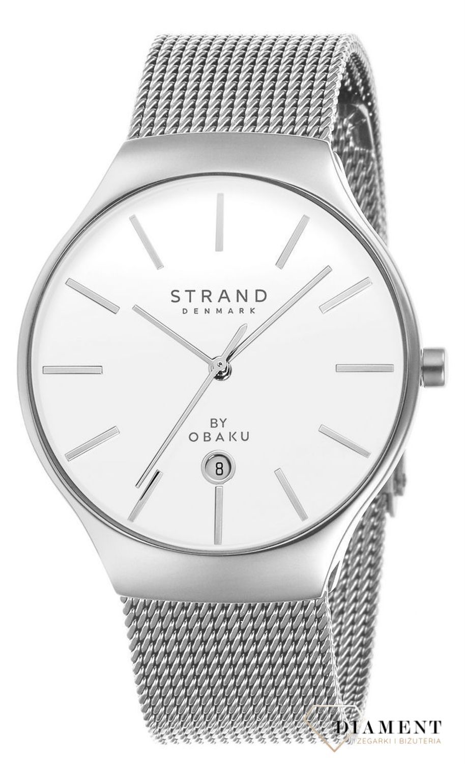 Zegarek męski Strand Caspian S701GDCWMC. Strand Caspian to elegancki zegarek męski z oryginalną, białą tarczą. Zegarek posiada indeksy w kolorze srebra.88.jpg