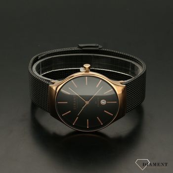 Zegarek męski Strand Caspian S701GDVBMB. Strand Caspian to elegancki zegarek męski z oryginalną, czarną tarczą (3).jpg