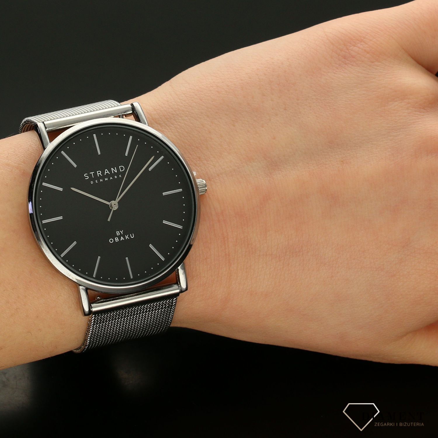 Zegarek męski Strand Hudson S702GXCBMC. Strand Hudson to elegancki zegarek męski z oryginalną, szarą tarczą. Zegarek posiada indeksy w kolorze srebra.55.jpg