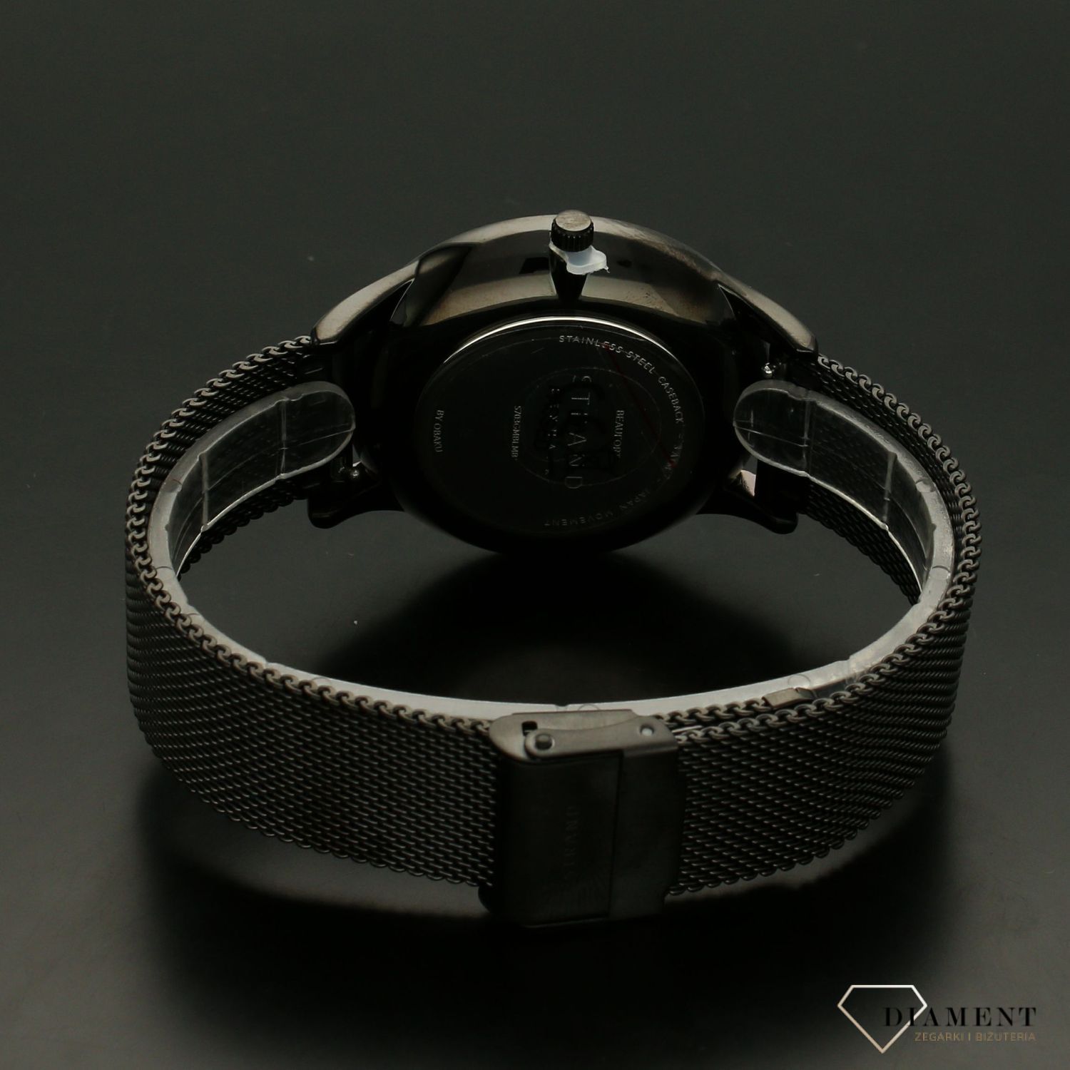 Zegarek męski Strand Beaufort S703GMBLMB. Strand Beaufort to elegancki zegarek męski z oryginalną, granatową tarczą. Zegarek posiada indeksy w kolorze różowego złota.55.jpg