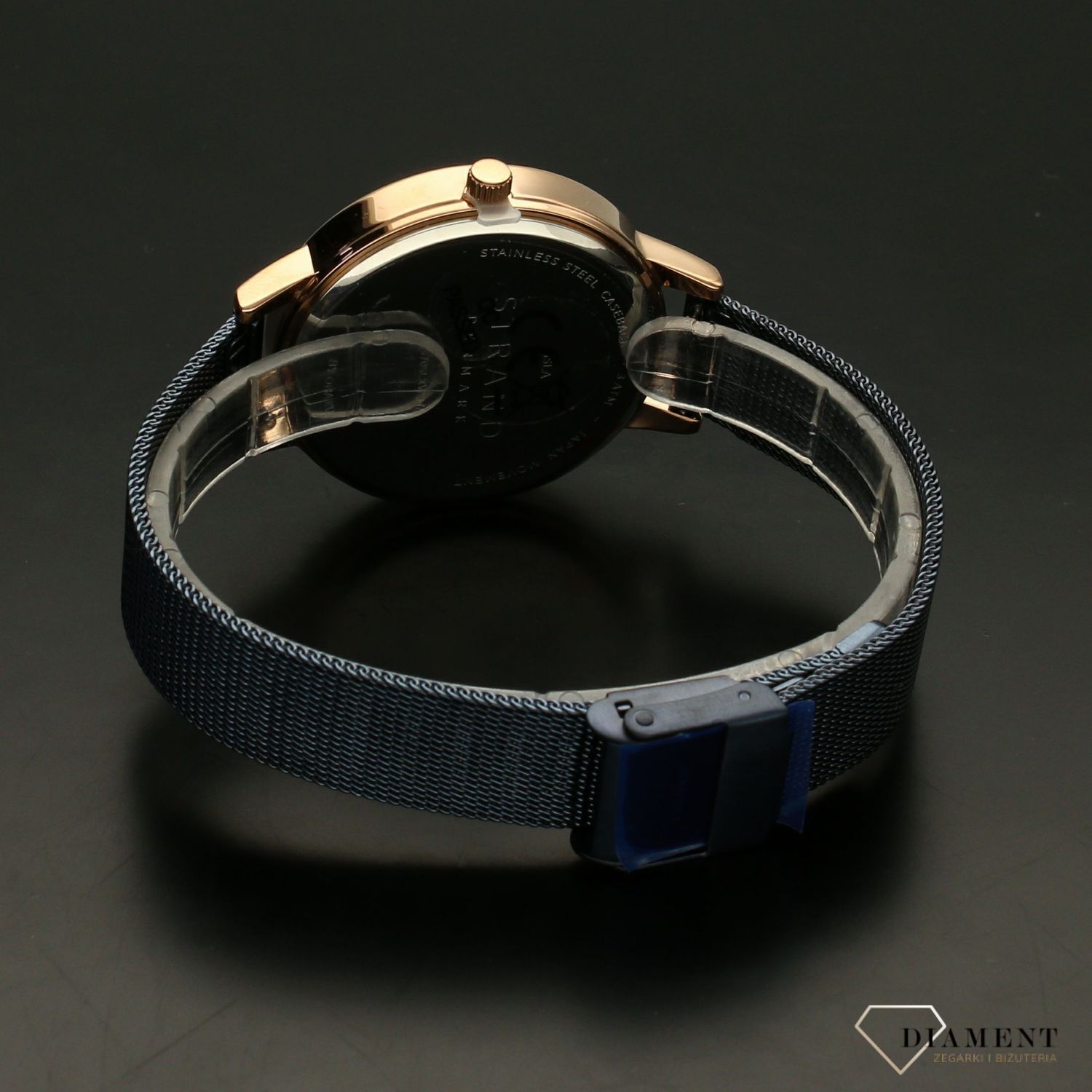 Zegarek damski STRAND Denmark S705LXVLML . Strand to elegancki zegarek damski z oryginalną, granatową tarczą, ozdobioną błyszczącymi kryształami Swarovskiego. Zegarek damski posiada indeksy w kolorze różowego złota8.jpg