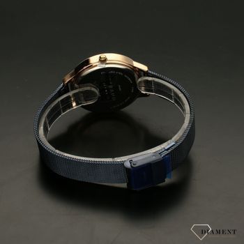 Zegarek damski na bransolecie niebiesko- złoty STRAND Fjord S711LXVLML (4).jpg