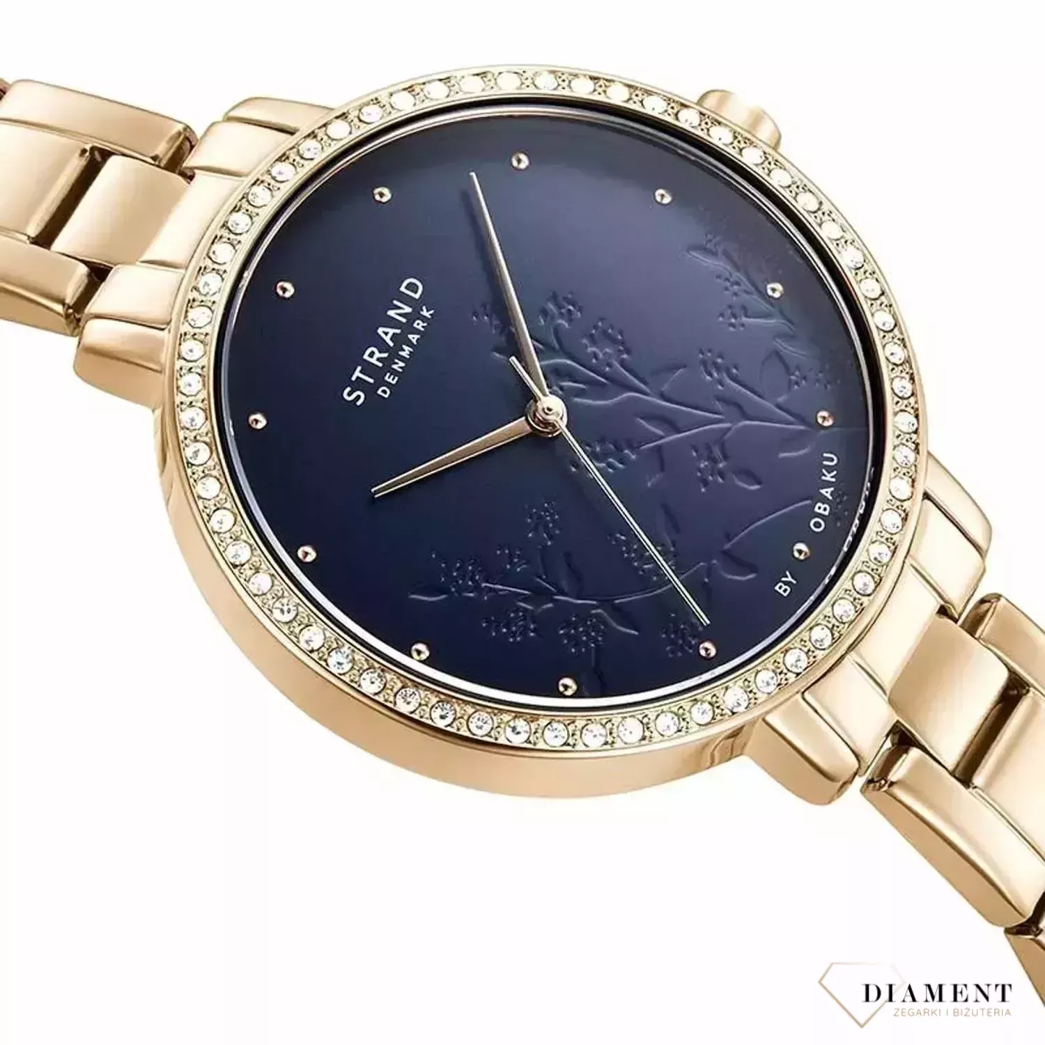 Zegarek damski STRAND Pacifica S712LXVLSV. Zegarek damski STRAND Pacifica S712LXVLSV. Strand Pacifica to elegancki zegarek damski z oryginalną, granatową tarczą ozdobioną kwiatowym motywem. Zegarek damski posiada in8.jpg