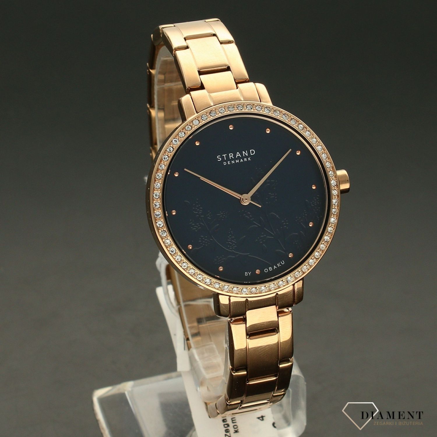 Zegarek damski STRAND Pacifica S712LXVLSV. Zegarek damski STRAND Pacifica S712LXVLSV. Strand Pacifica to elegancki zegarek damski z oryginalną, granatową tarczą ozdobioną kwiatowym motywem. Zegarek damski posiada in8.jpg